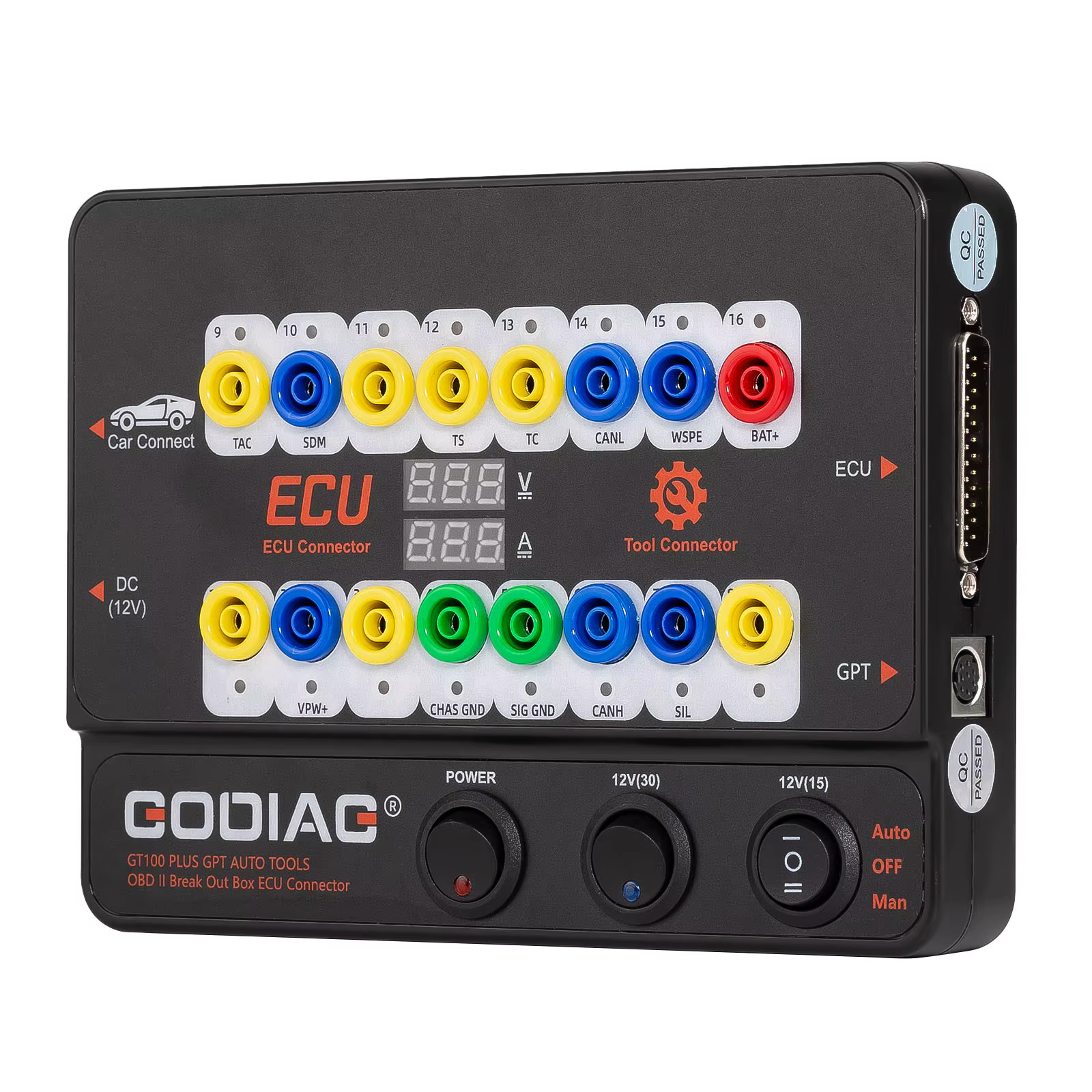 GODIAG GT100PLUS GPT ENET DOIP 24 V-12 V AUTO TOOLS OBD II boîte de dérivation connecteur ECU