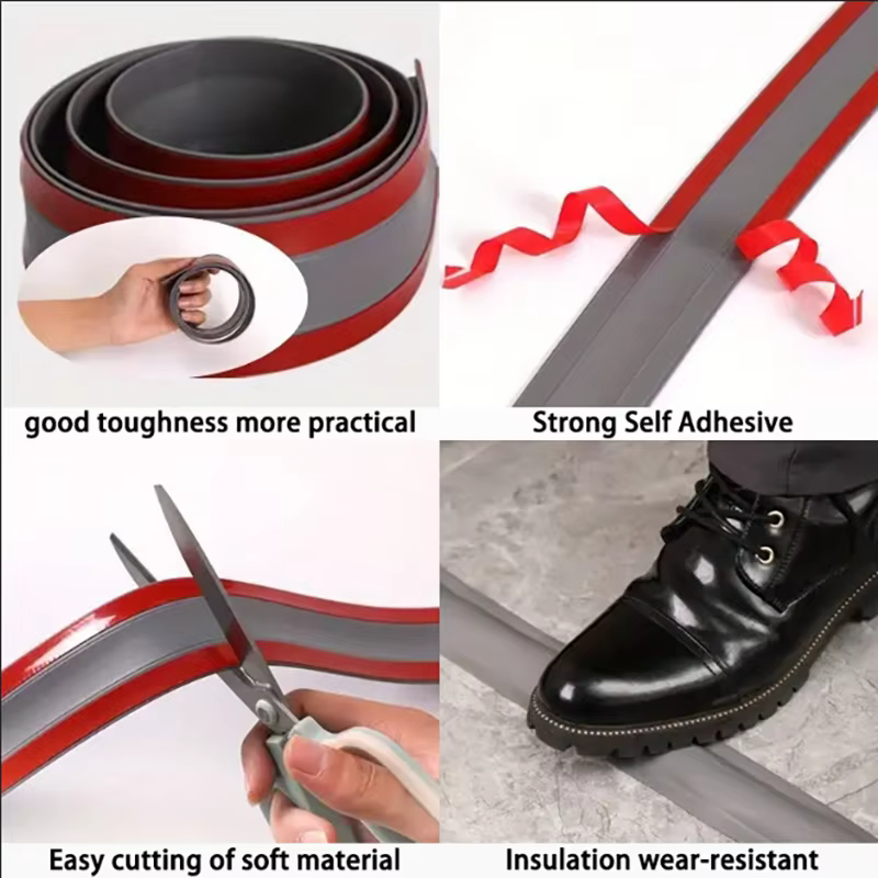 Protecteur de couvercle de câble en PVC, bande de Protection de fil auto-adhésive, résistante à l'usure, empêche le voyage, organisateur de fil de mur et de sol pour la maison