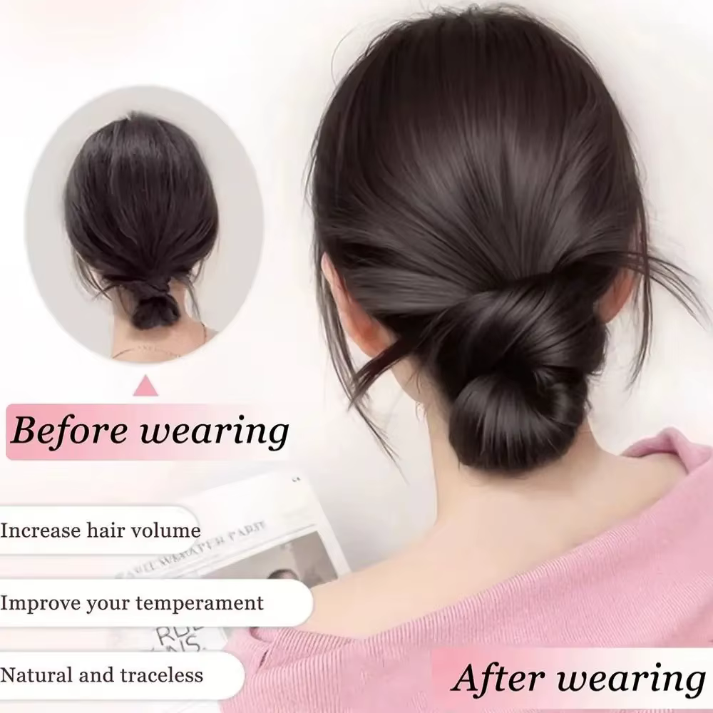 Pince à cheveux synthétique pour chignon bas