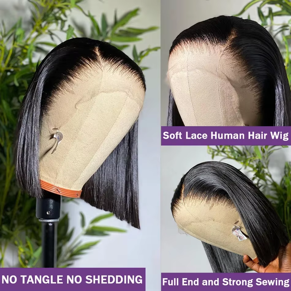 Perruque Bob Lace Front Wig 13x4