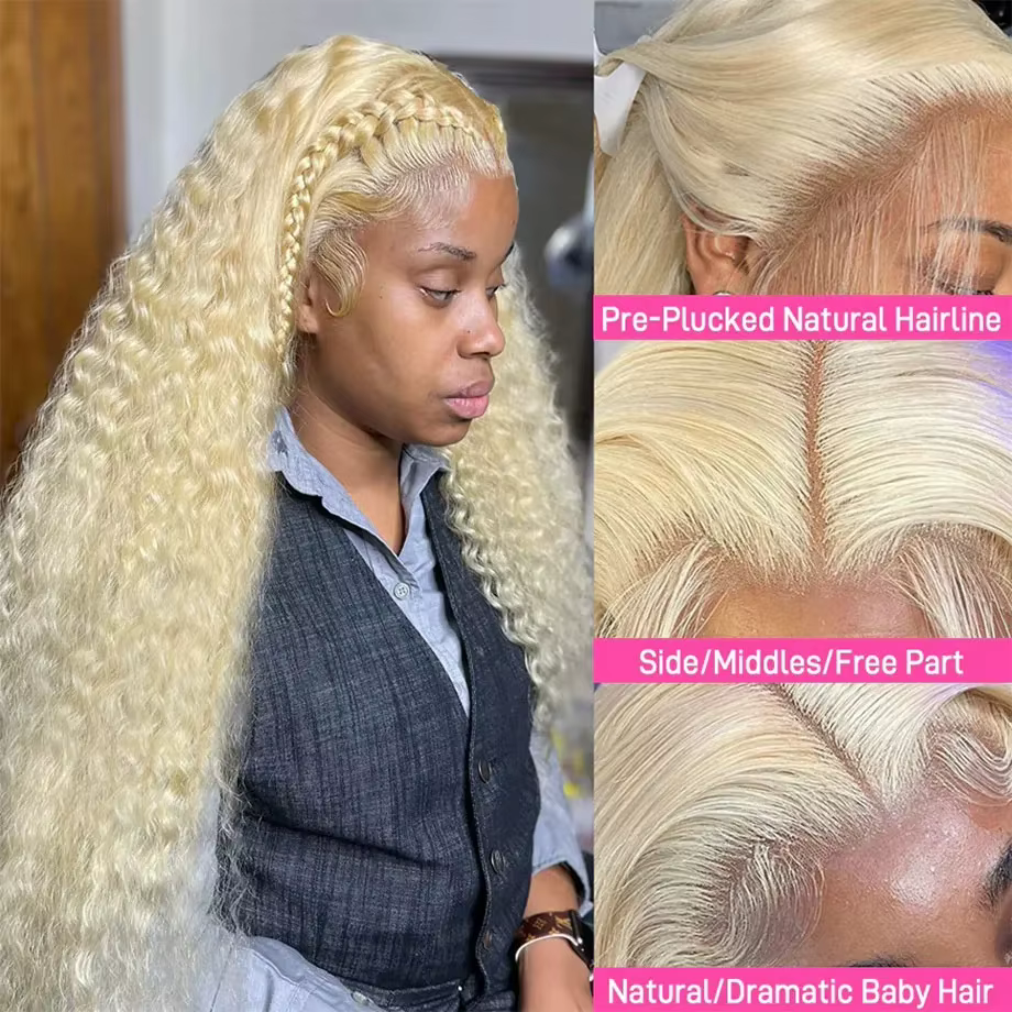 Nadine Blonde 613 dentelle avant perruques 13x6 Hd