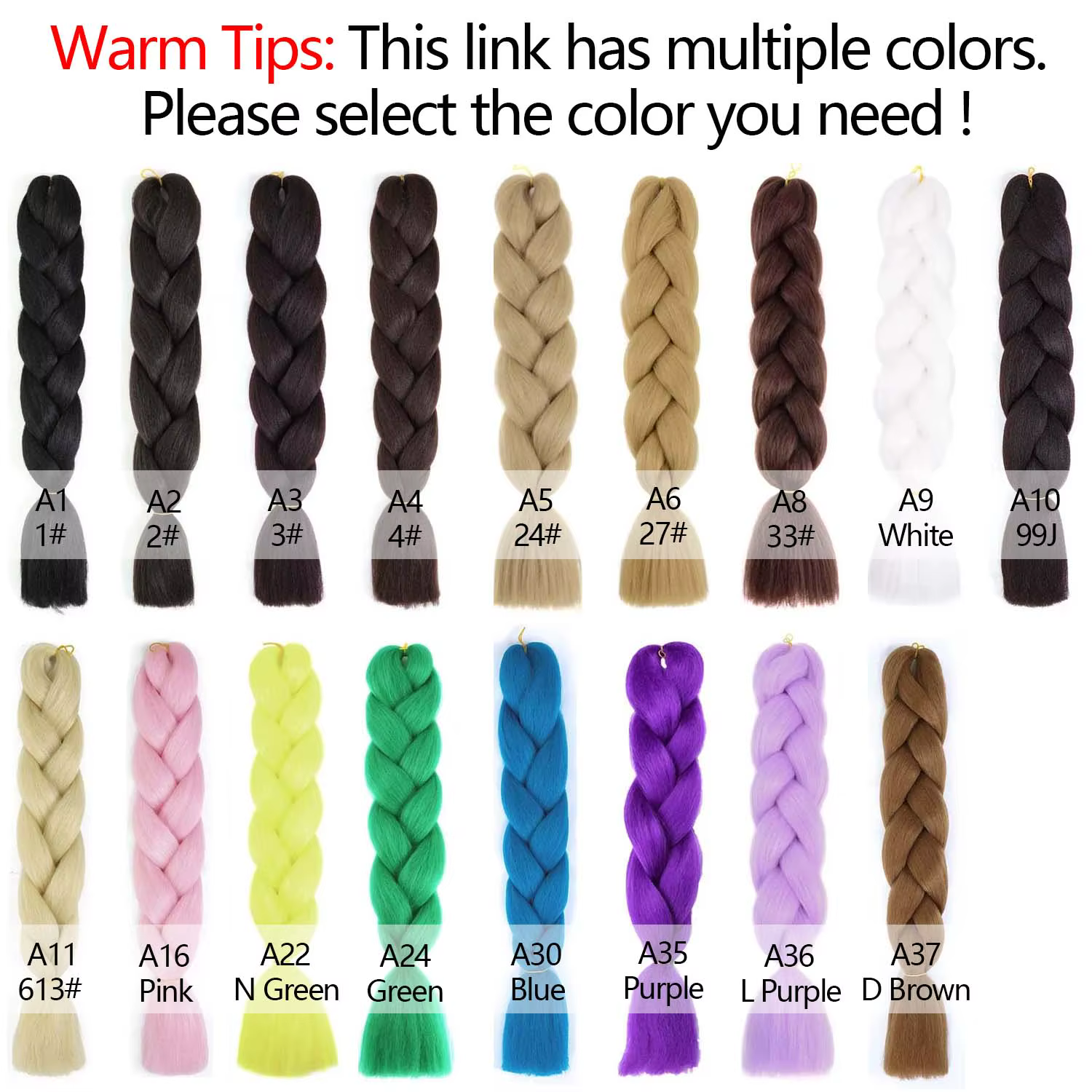 Extensions de cheveux synthétiques tressés violets longs de 24 pouces
