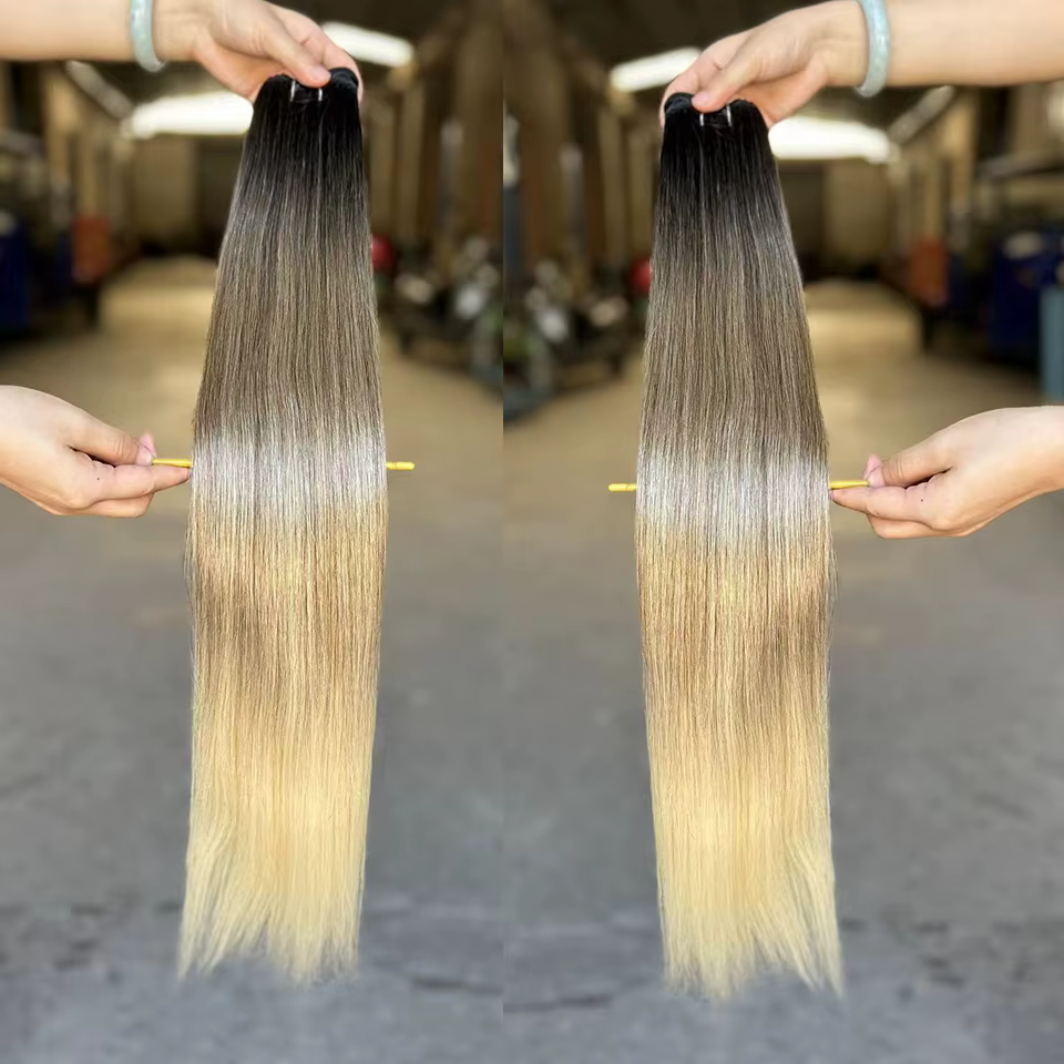 Extensions de cheveux synthétiques lisses Bio
