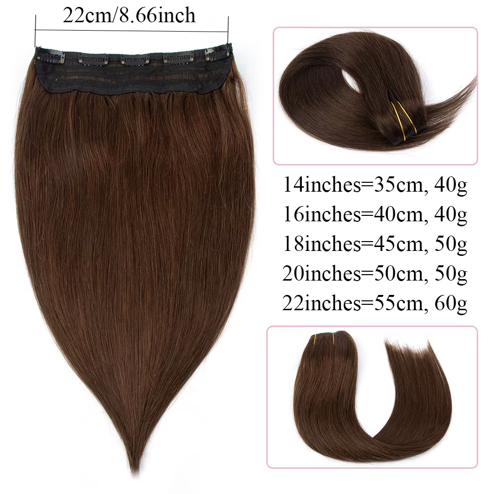 Extensions de cheveux naturels Remy à Clip blond