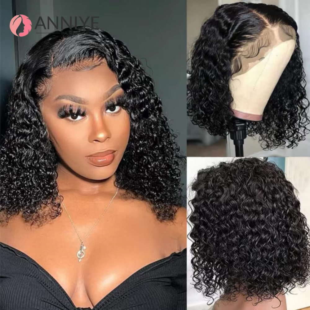 Perruque Lace Closure Wig brésilienne bouclée 5x5