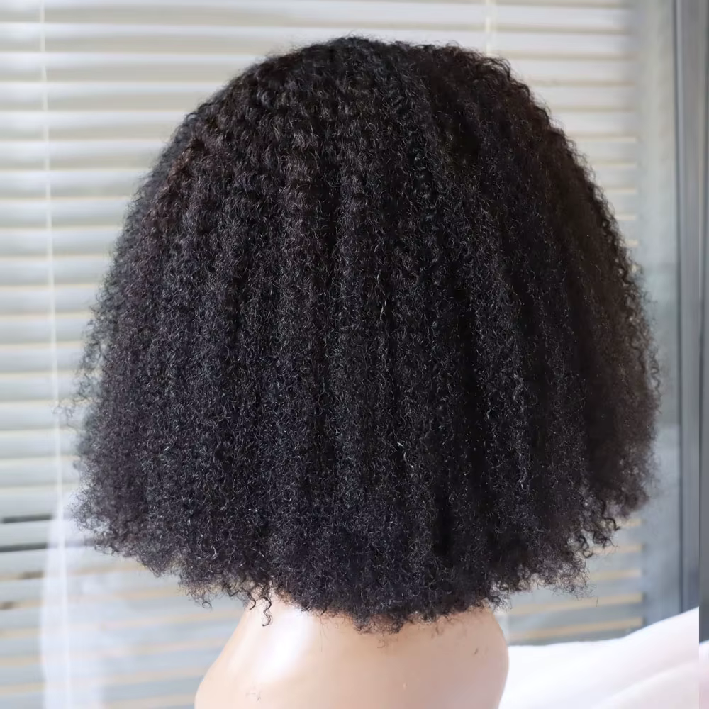 Perruque de cheveux humains Remy Afro Kinky Curly Style