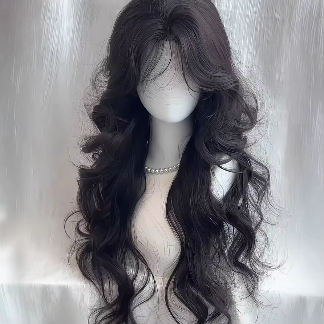 Perruque noire Lolita pour femmes