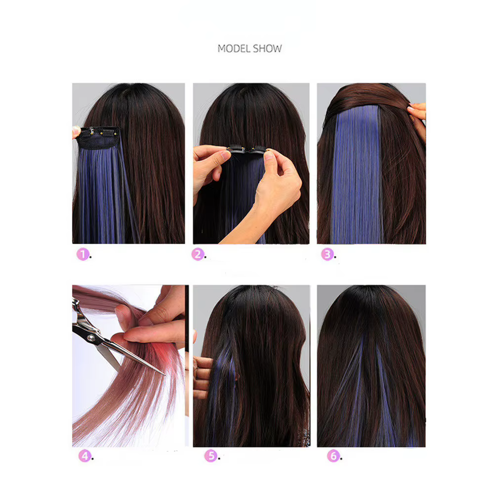 Réinitialisation d'extension de cheveux synthétiques
