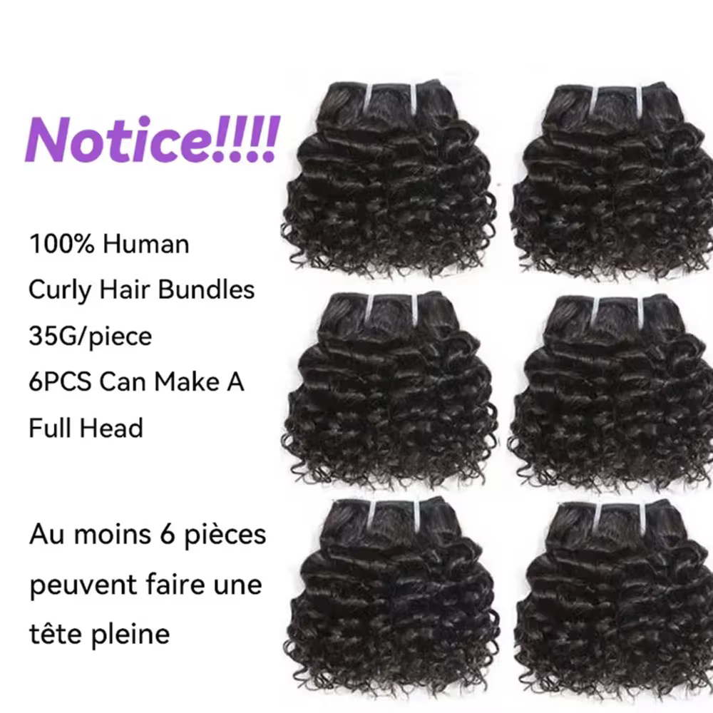 Bundles brésiliens de cheveux bouclés Remy