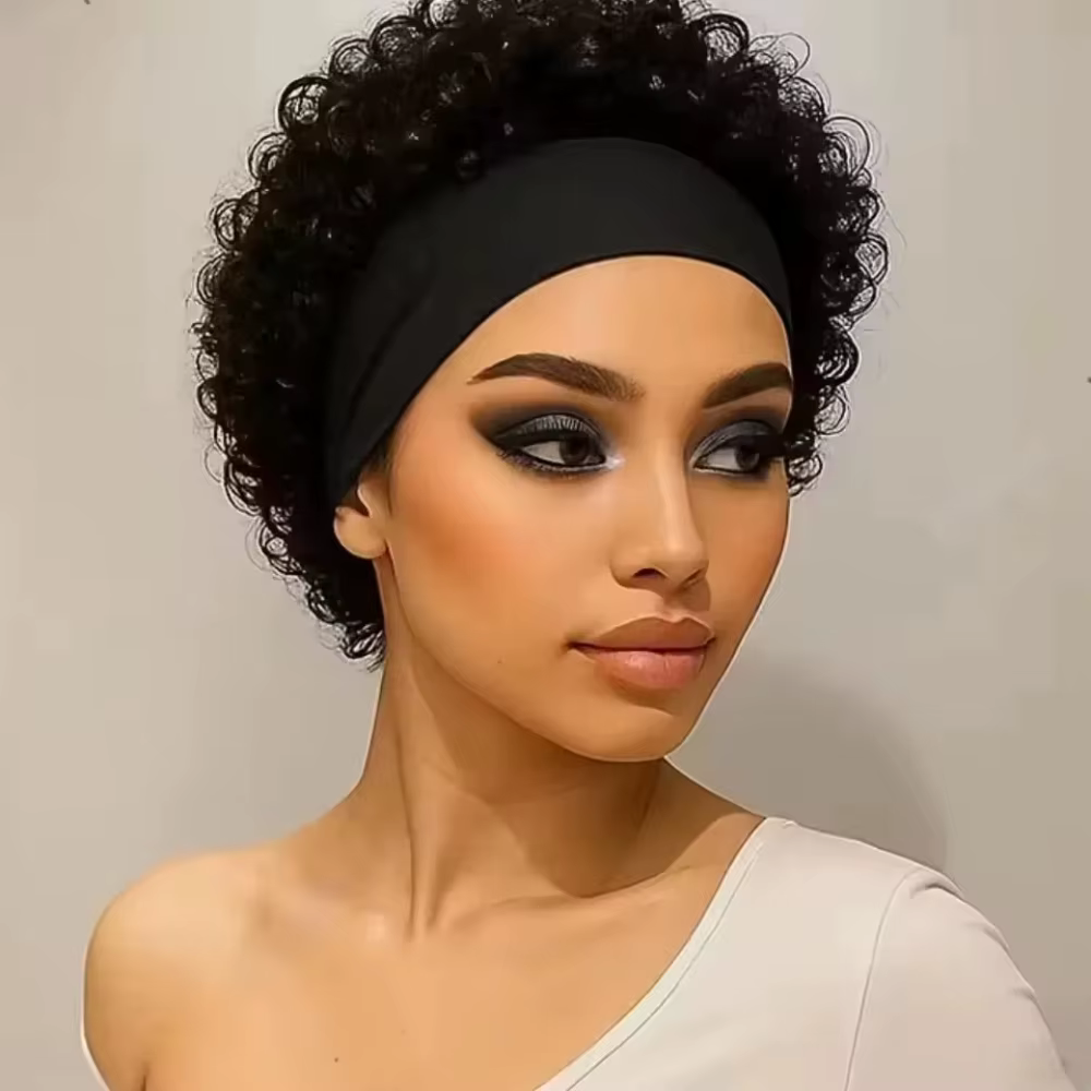 Perruque bandeau Water Wave en cheveux humains