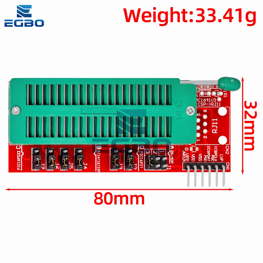 PICKIT3 PIC KIT3 PICKIT 3.5 programmeur programmation hors ligne puce de microcontrôleur PIC + siège adaptateur de programmeur PIC