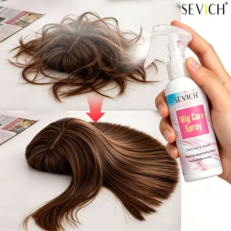 Spray adoucissant pour perruques - Cheveux secs et volumineux