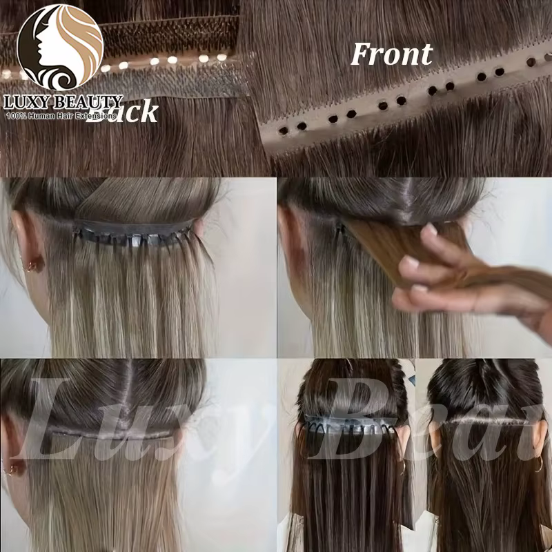 Extensions de cheveux humains Balayage Blond