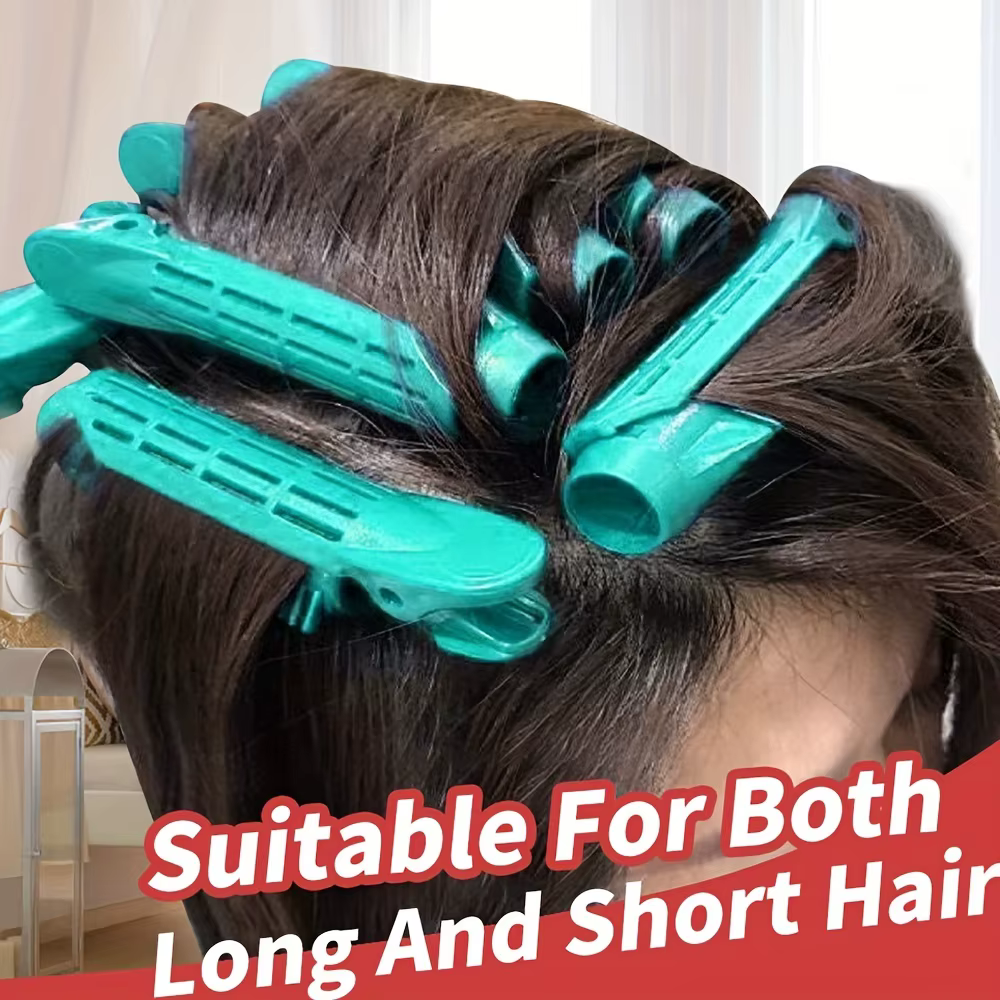 8 rouleaux à cheveux sans chaleur en spirale pour volume à la racine