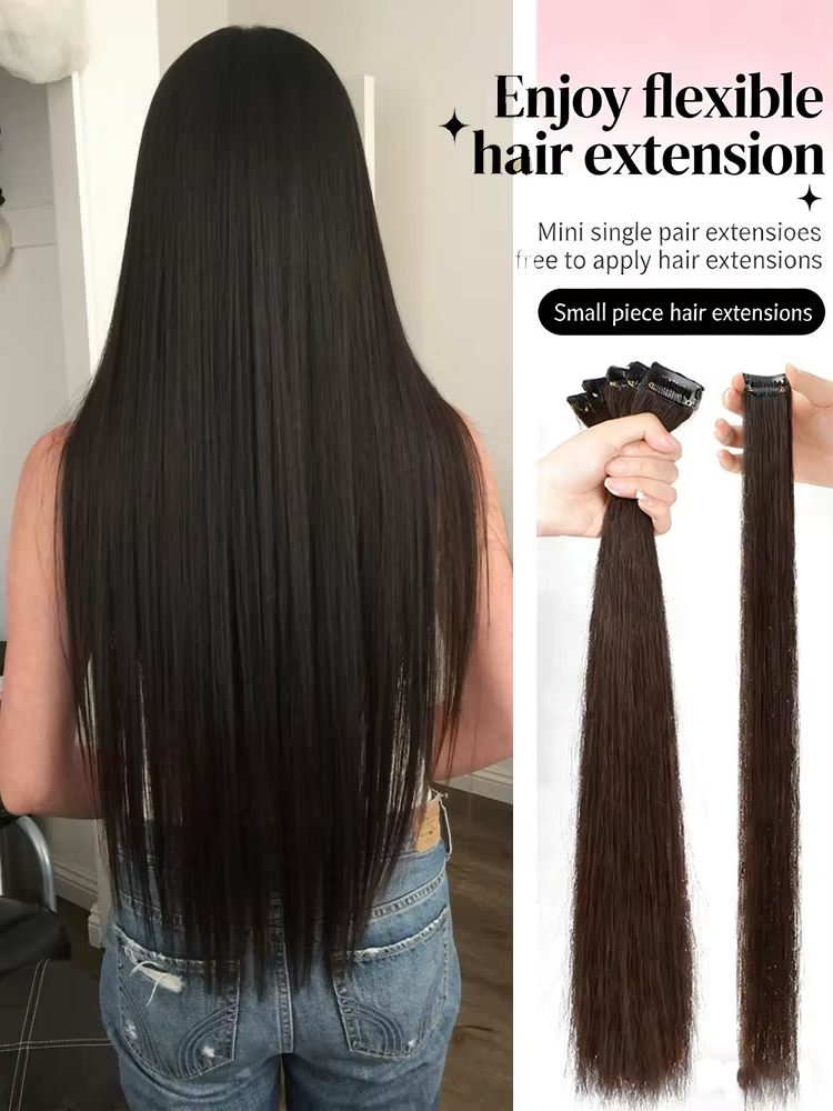 Extensions de cheveux à clipser de 60 cm