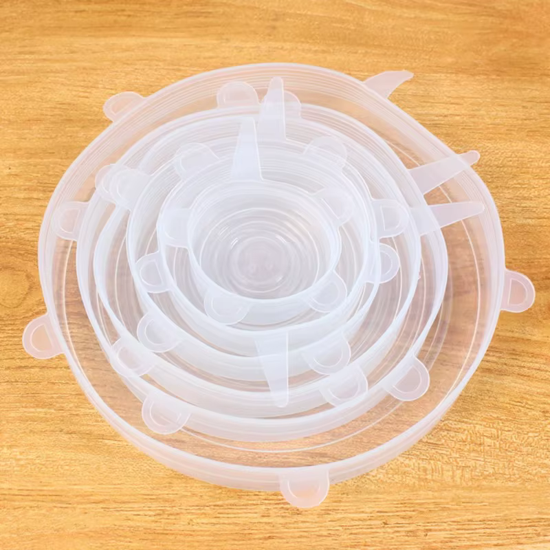 Couvercles en Silicone extensibles, résistants à la chaleur, réutilisables, universels, adaptés aux bols, casseroles, micro-ondes, réfrigérateur, fuite de stockage