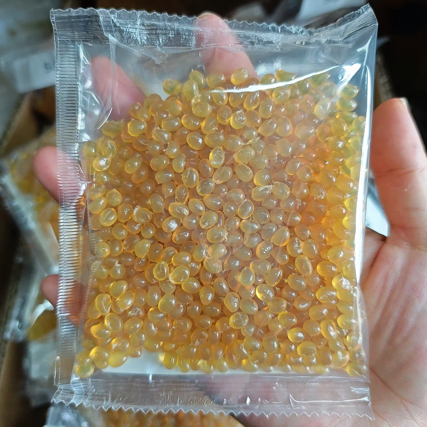 VADES 50/100/150/200/500g colle à la kératine granule jaune outils d'extension de cheveux