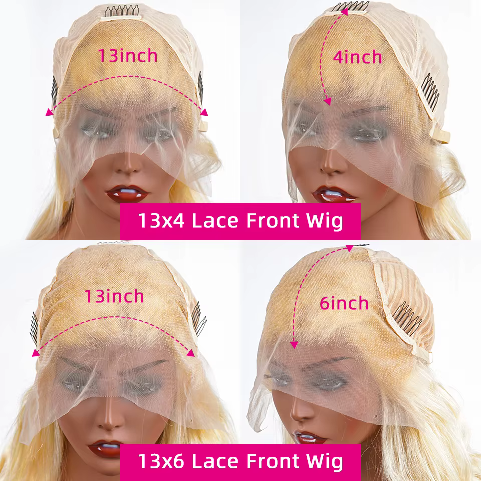 Nadine Blonde 613 dentelle avant perruques 13x6 Hd