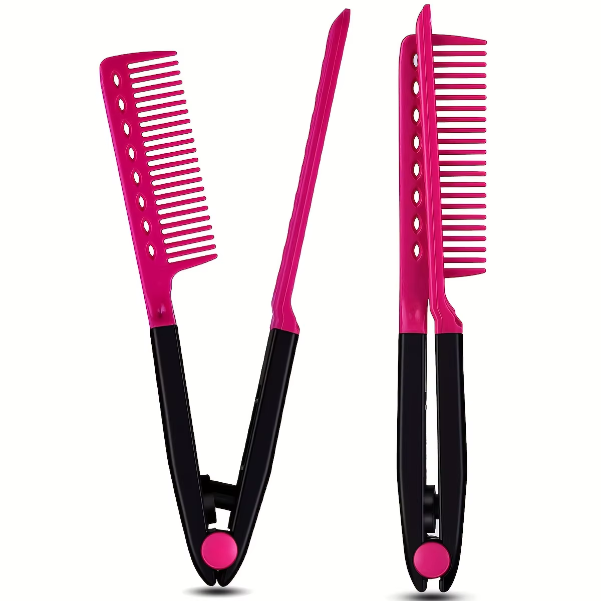 Peigne à cheveux droit en forme de V