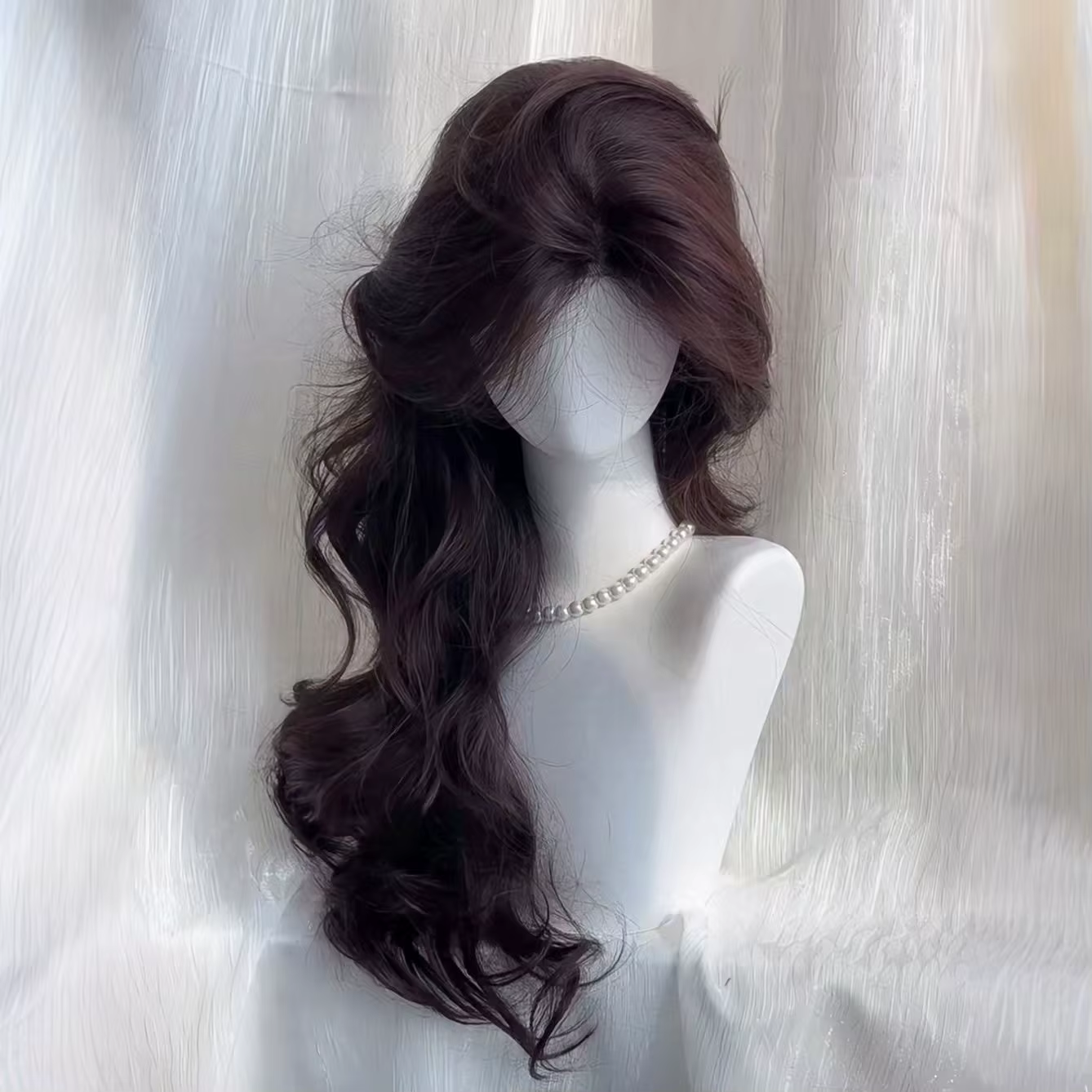 Perruque noire Lolita pour femmes