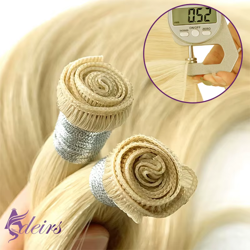 ADEIRS cheveux humains génie trame Extensions Remy