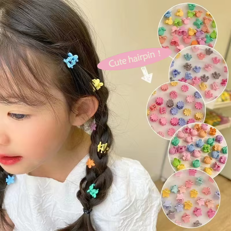 Pinces à cheveux mignonnes colorées pour filles