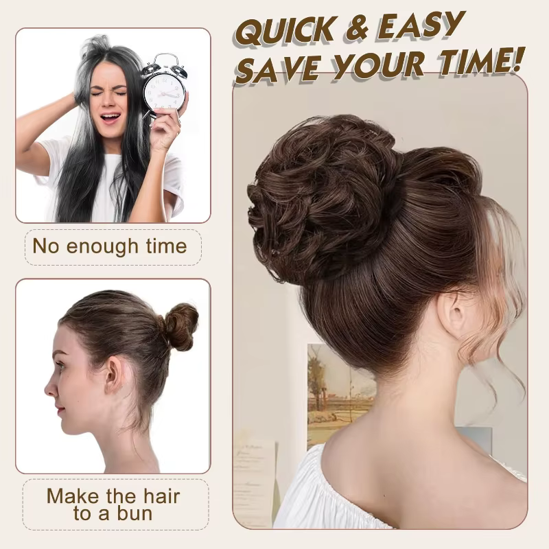 Extension capillaire synthétique bouclée et moelleuse