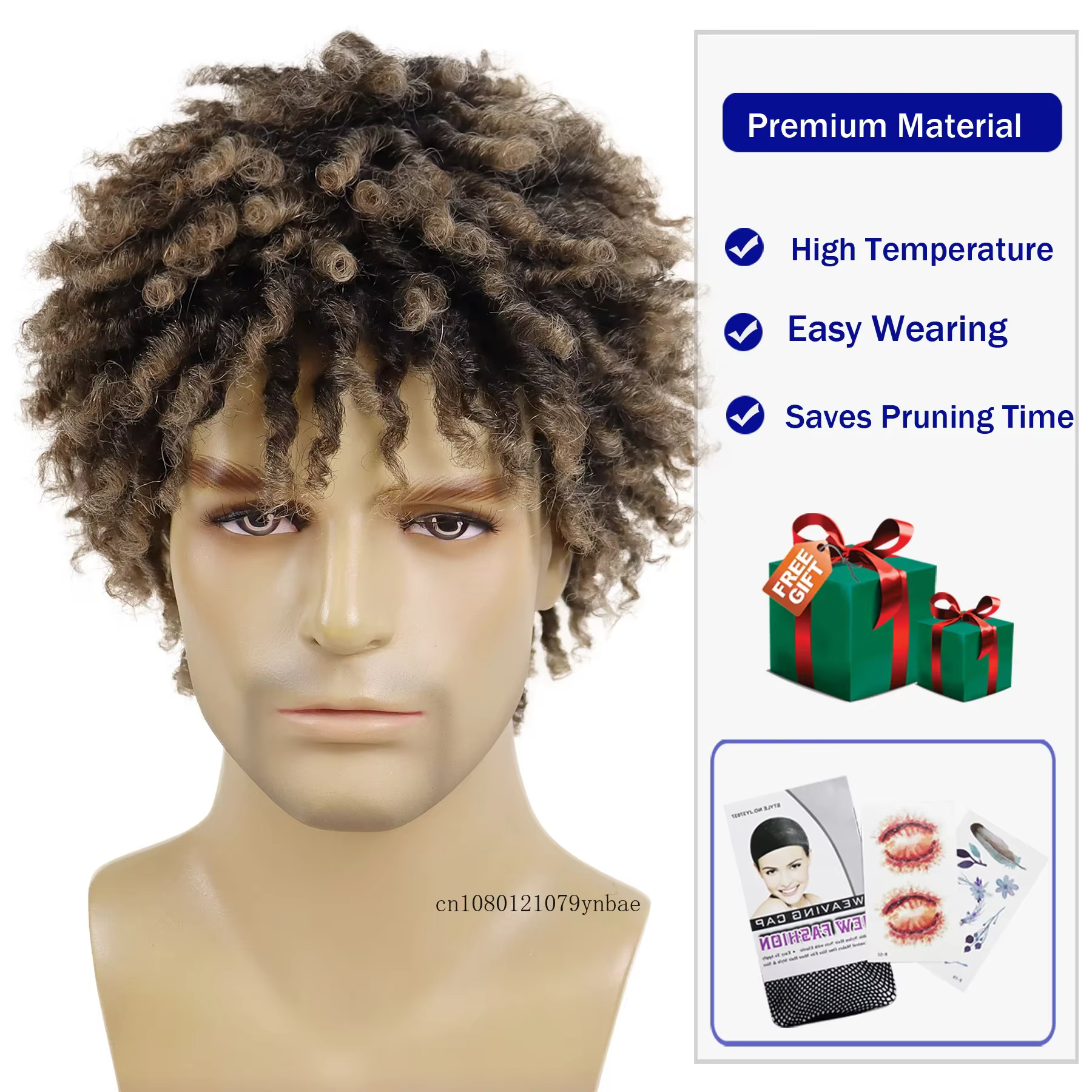 Perruque Dreadlock synthétique pour hommes