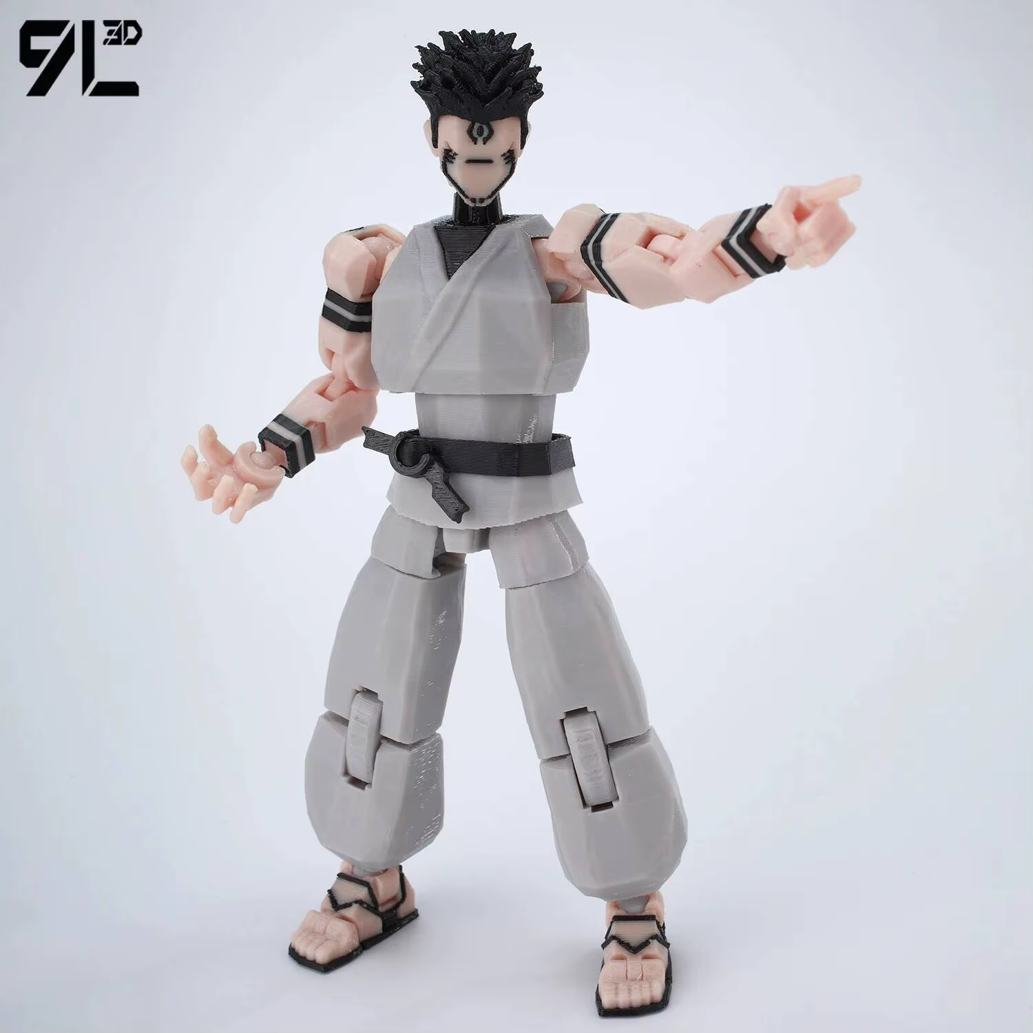 9L3D imprimé Dummy13 T13 en Stock prêt à expédier Jujutsu Kaisen Robe grise Sukuna Figure Anime modèle articulé jouet anti-Stress