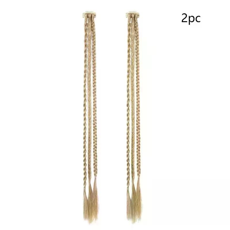 1 Paire de Tresses Synthétiques avec Clip