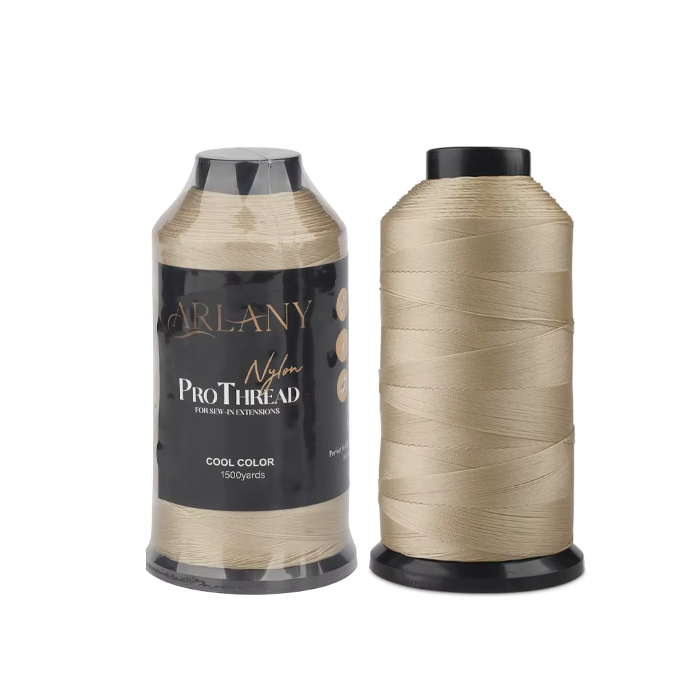 ARLANY trame Extension de cheveux fil à coudre 1500 Yards fil collé en Nylon pour poignée tissage perruque faisant des
