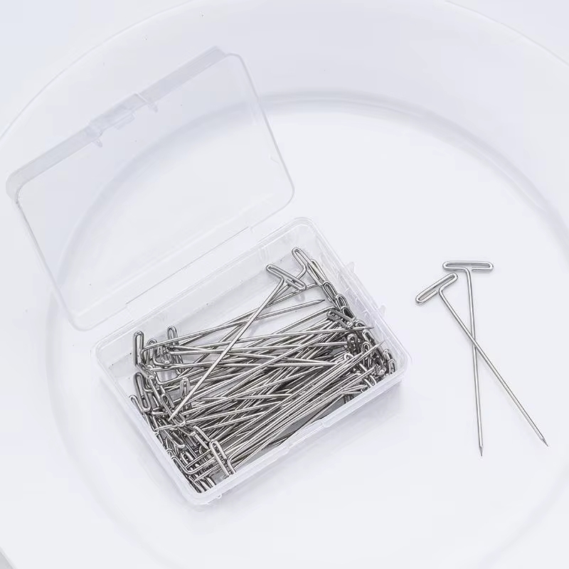 Épingles de fixation pour perruques en forme de T
