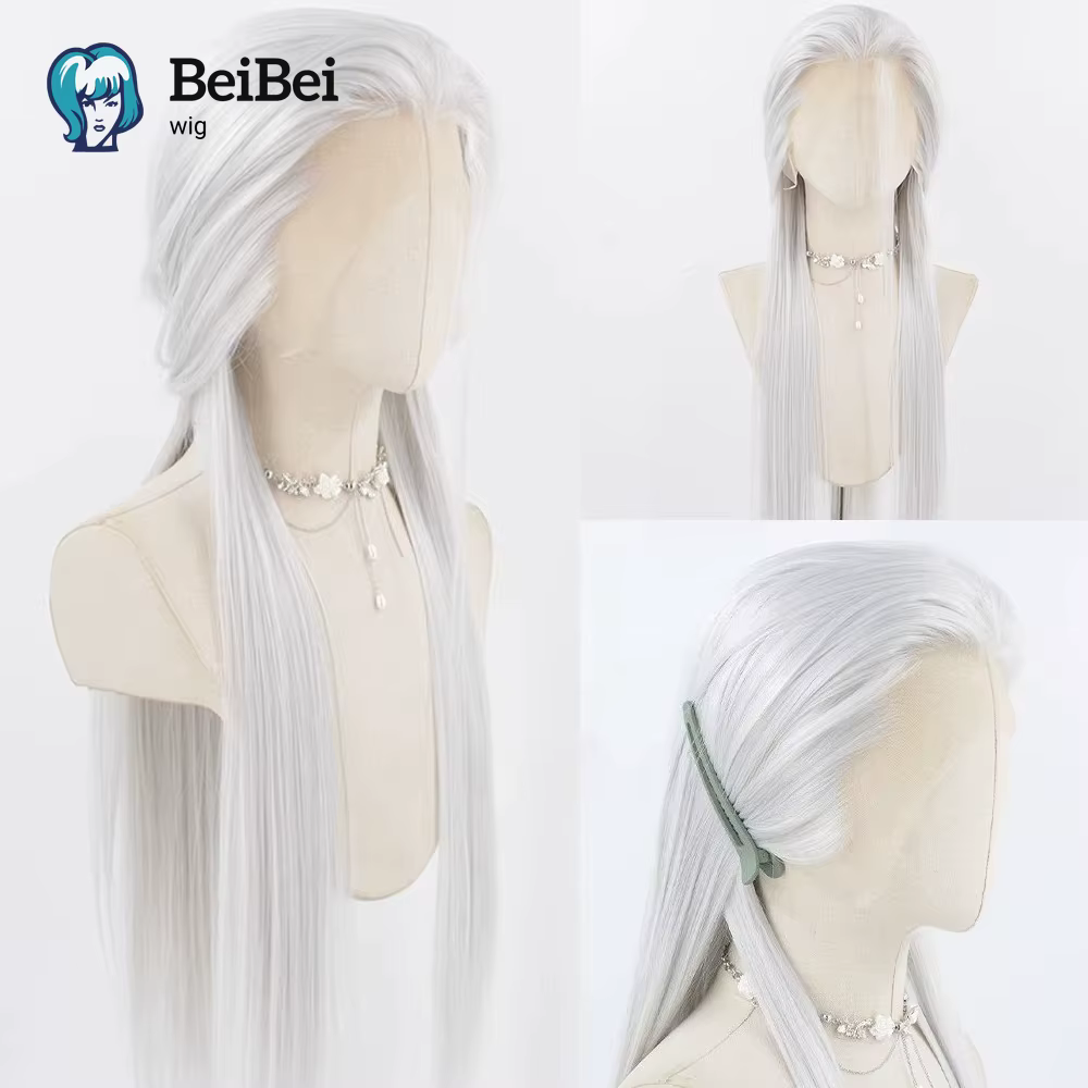 Perruque Lace Wig synthétique 13*4 pour Cosplay