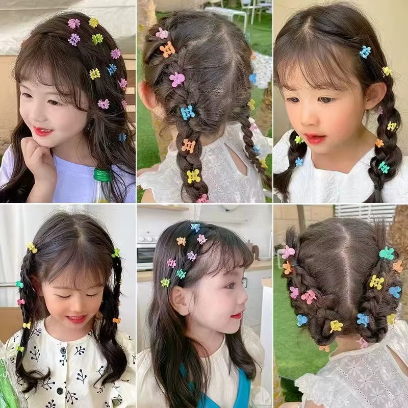Pinces à cheveux mignonnes colorées pour filles