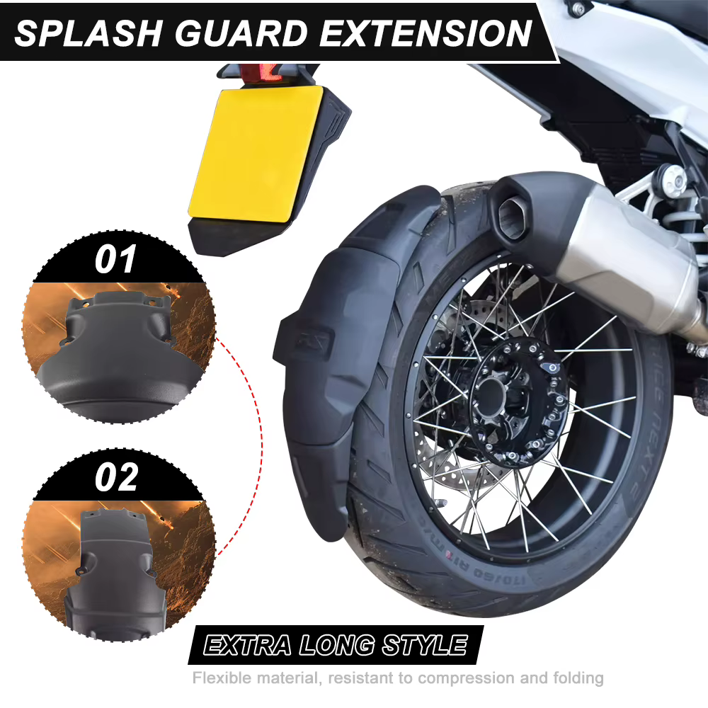 Extension de protection de pulvérisation de roue arrière de moto, pour BMW R1300 GS R1300GS Adventure R 1300 GS ADV GS1300, accessoires d'extension de garde-boue