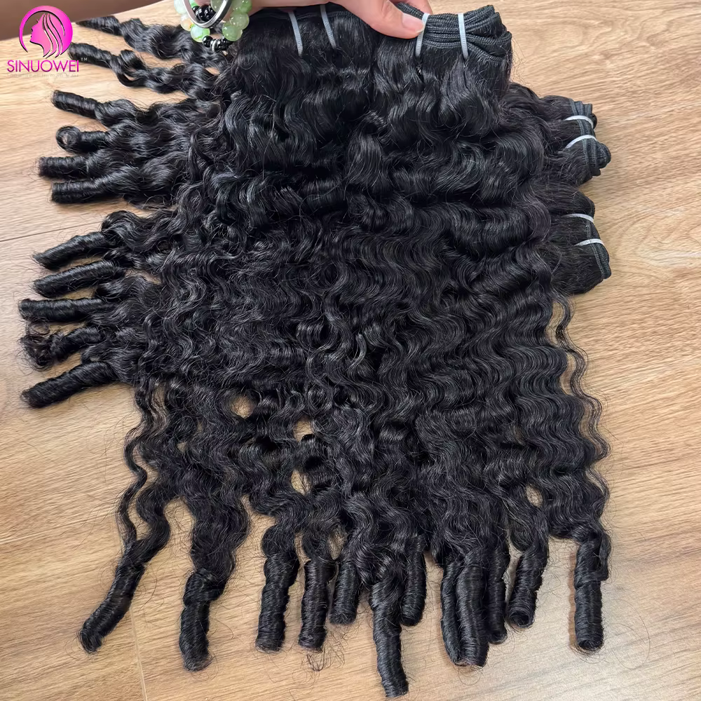 Paquets bouclés birmans Extensions de cheveux humains rebondissant