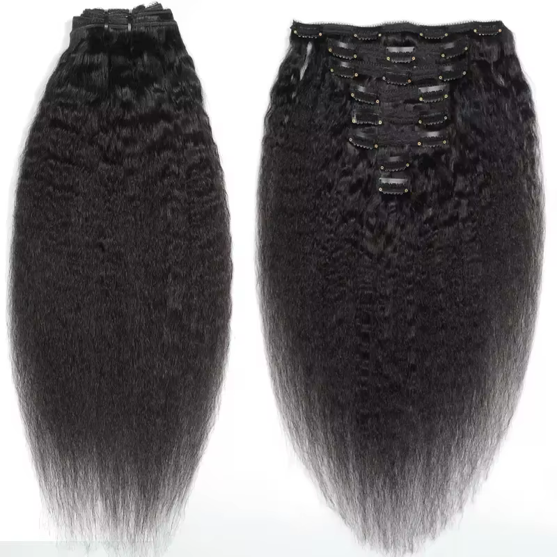 Extensions de cheveux à clipser de 18 pouces