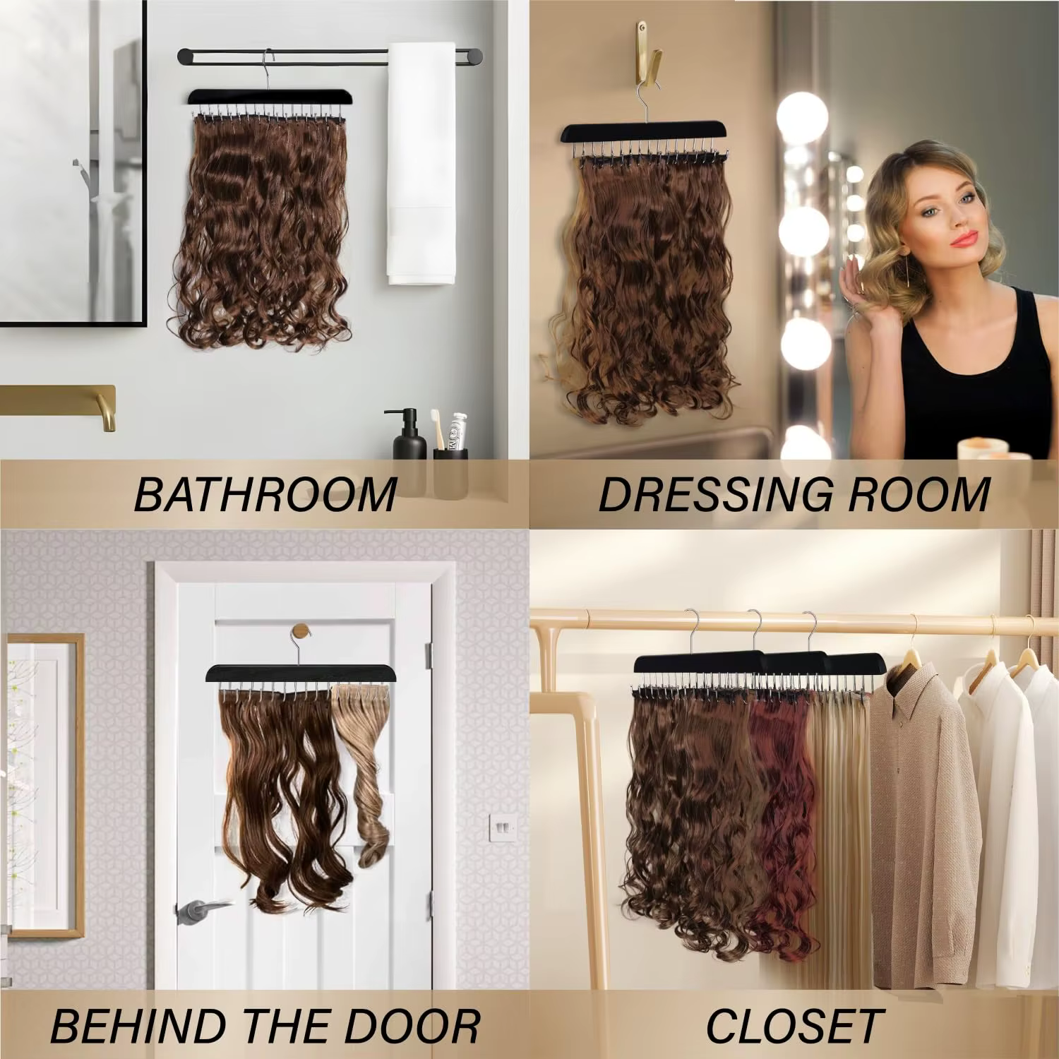 Support d'extension de cheveux T1 pour tressage