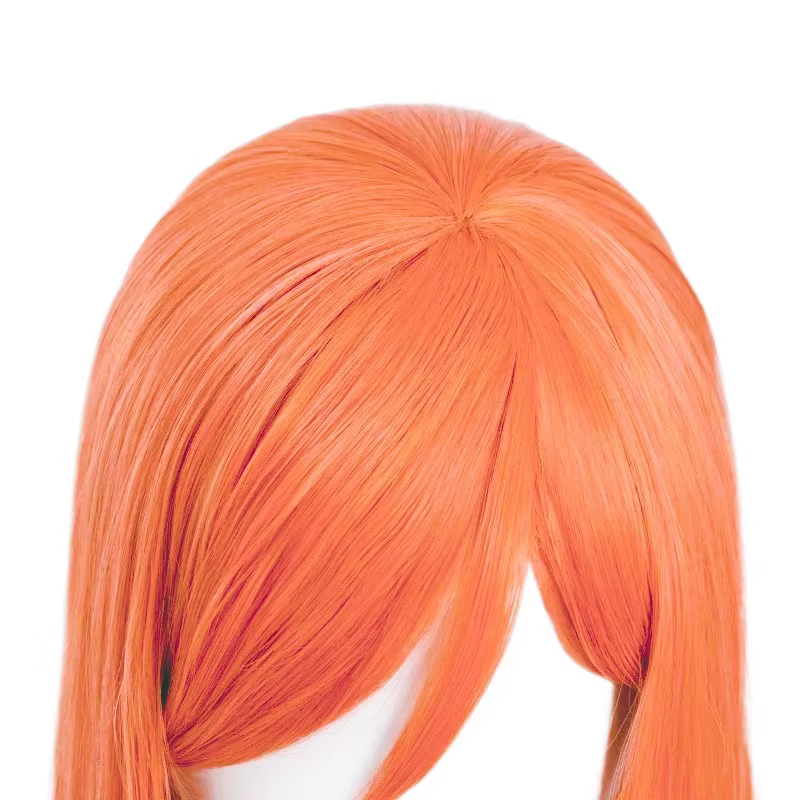 Perruque synthétique orange extra longue pour cosplay Anime Bleach Inoue Orihime