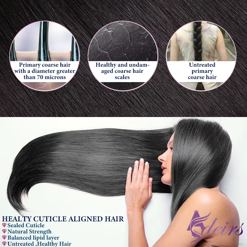 ADEIRS Extensions de cheveux humains Remy