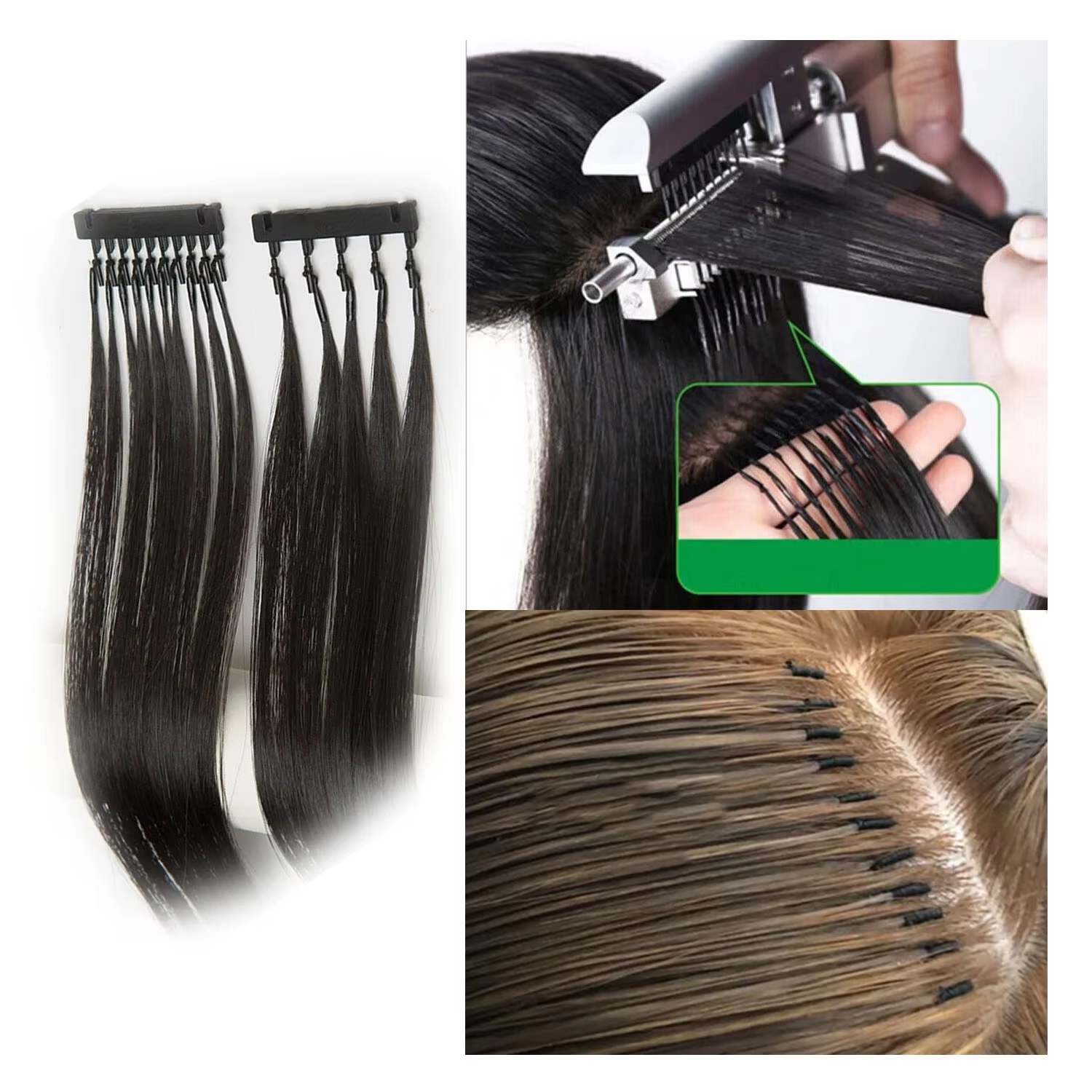 Machine d'extension de cheveux 6D