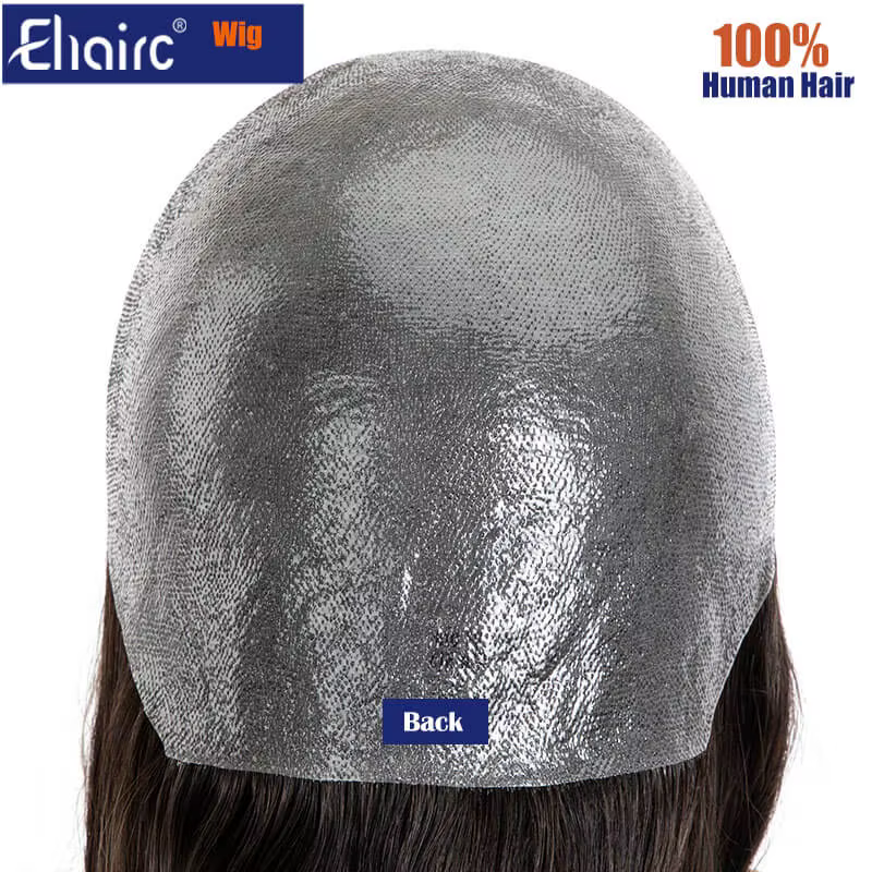 Perruque de cheveux humains délicats noués à la main