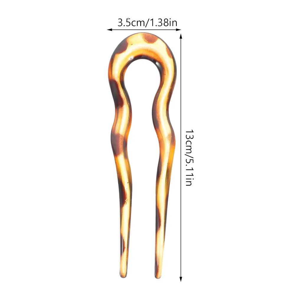 Épingles à cheveux ondulées en forme de U
