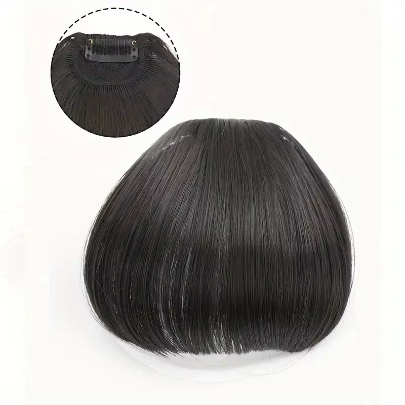 Frange de cheveux synthétique style air 3D