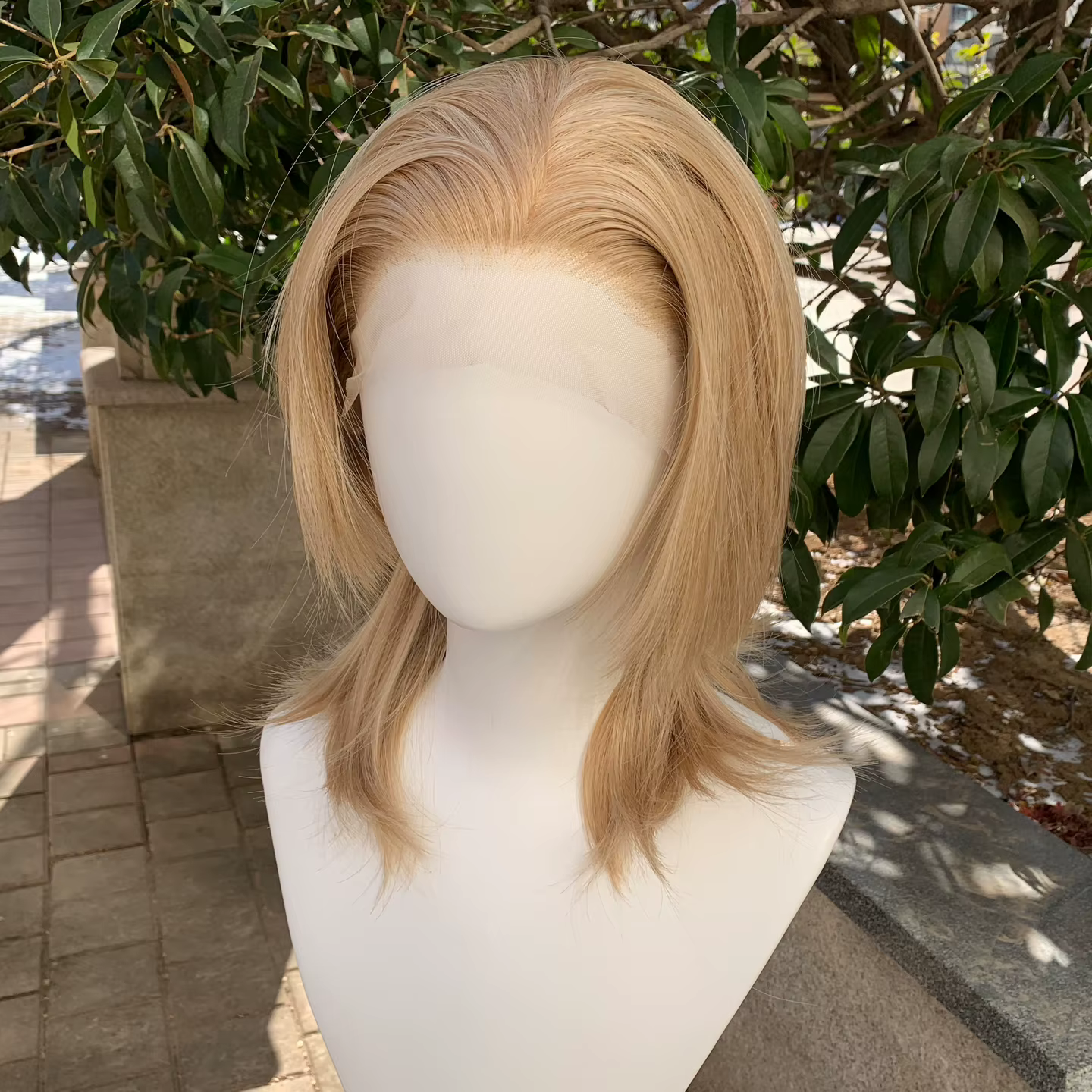 Perruque courte synthétique style Mullet 13x4 Lace Front pour femmes