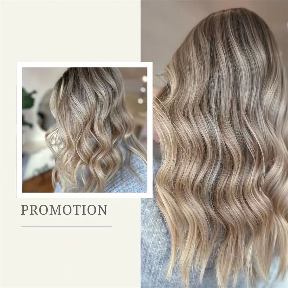 Perruque Lace Front Wig synthétique ondulée naturelle de 16 pouces