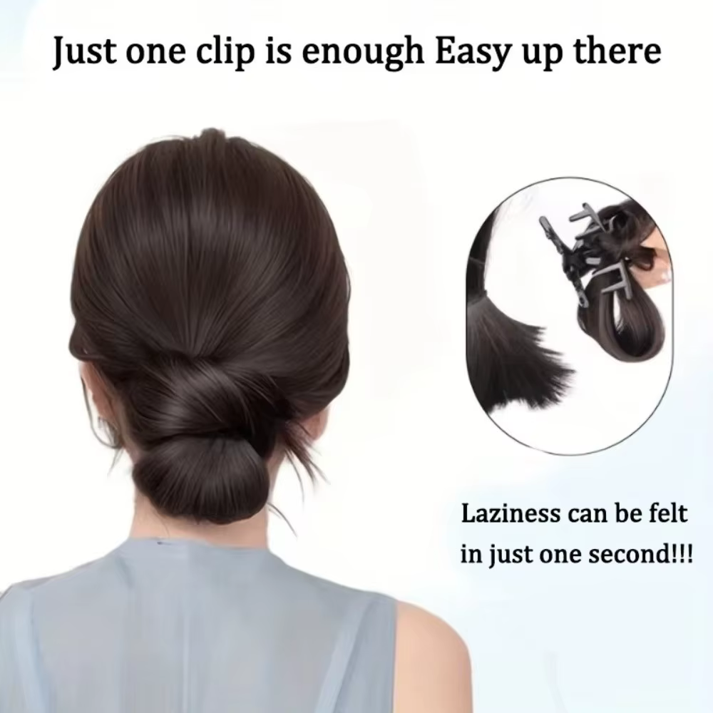 Chignon synthétique élégant à clipser