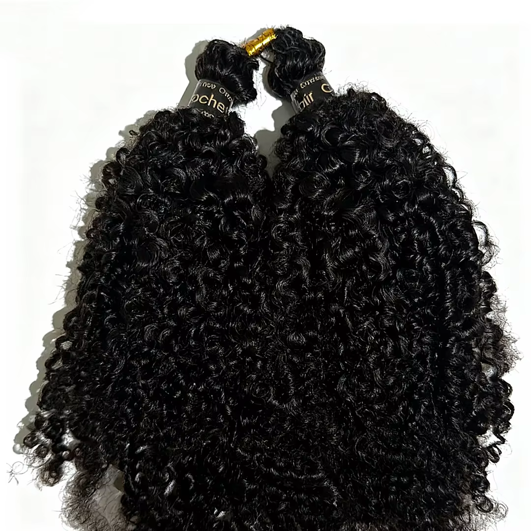 Extensions de cheveux humains bouclés afro crépus