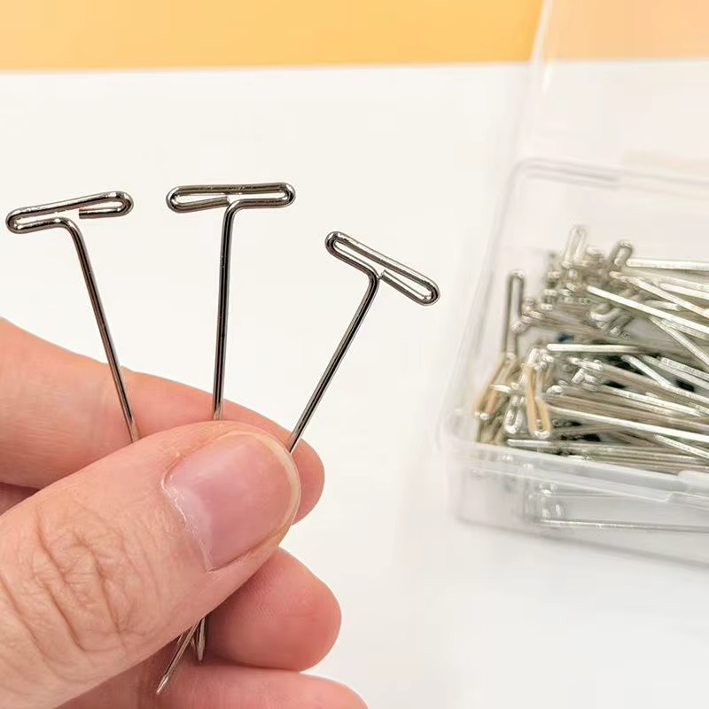 Épingles de fixation pour perruques en forme de T
