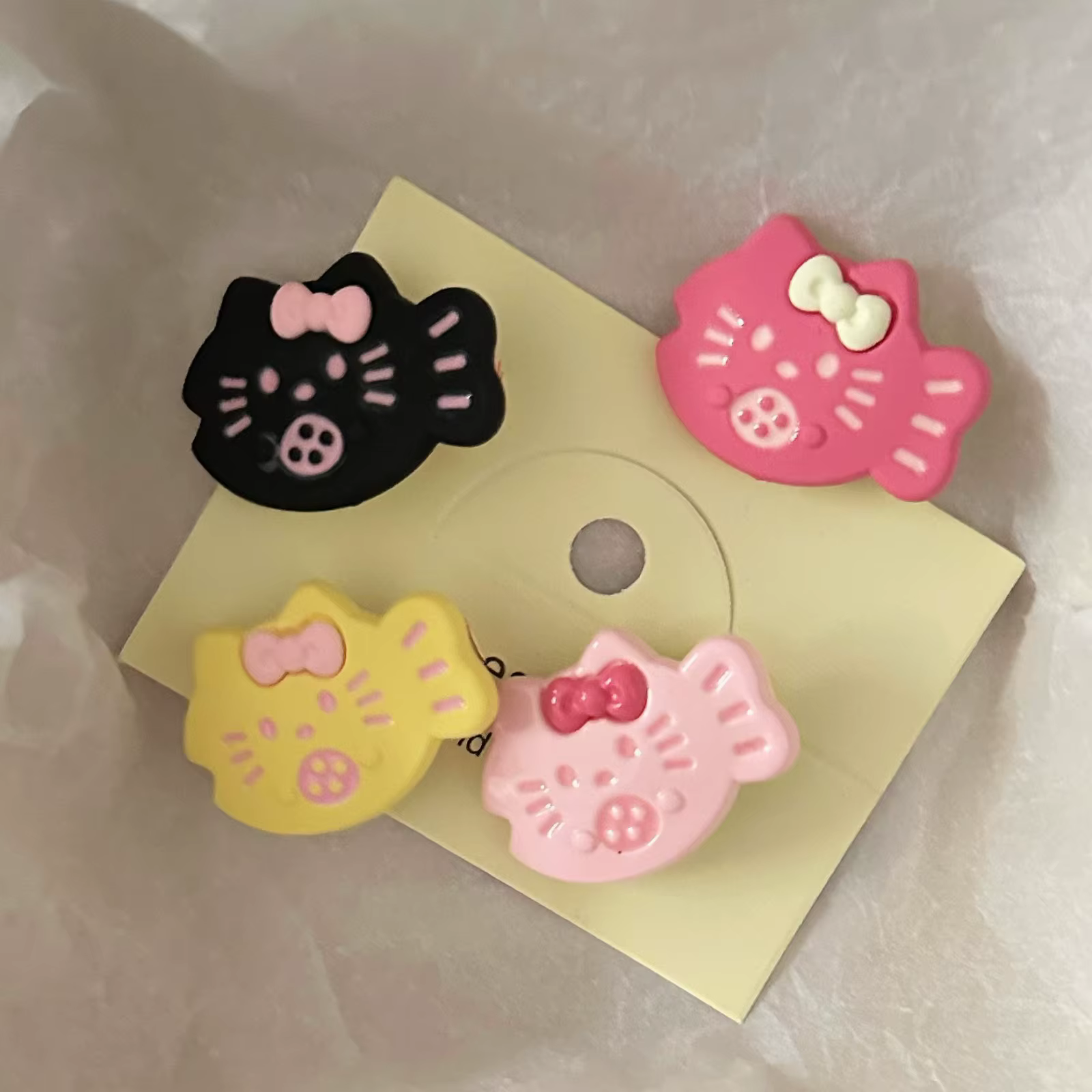 Ensemble de 6 pinces à cheveux en forme de chat mignon